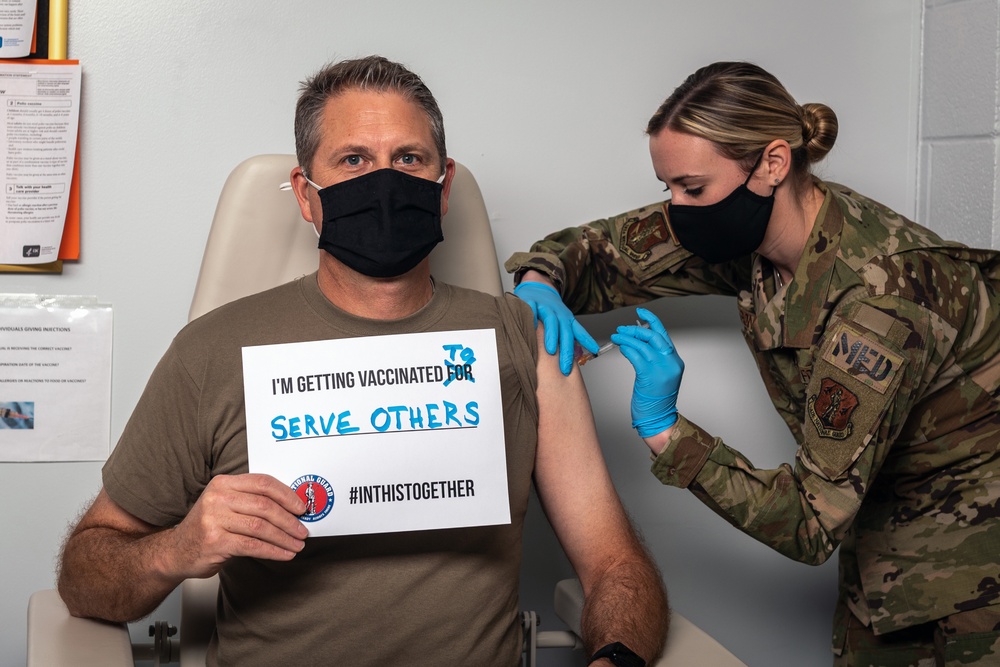 First doses of COVID-19 vaccine administered at 182nd Airlift Wing Jan. 21, 2020