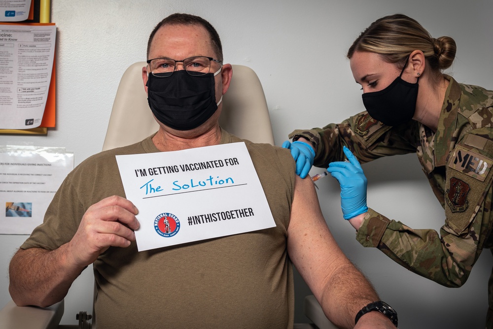 First doses of COVID-19 vaccine administered at 182nd Airlift Wing Jan. 21, 2020