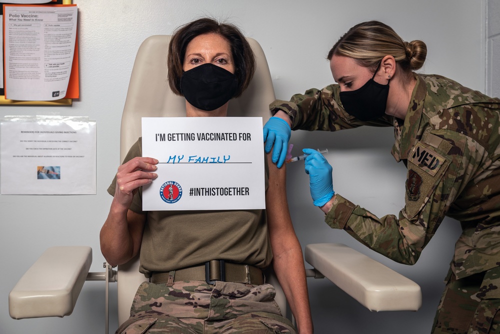 First doses of COVID-19 vaccine administered at 182nd Airlift Wing Jan. 21, 2020