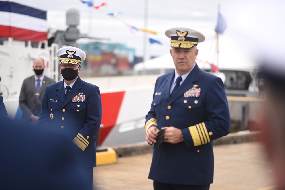 Coast Guard commissions new fast response cutter in Virginia