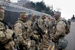 Oklahoma National Guard provides security during the 59th Presidential Inauguration