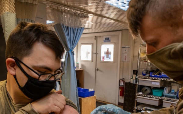 CJTF-OIR Soldiers receive COVID-19 Vaccines