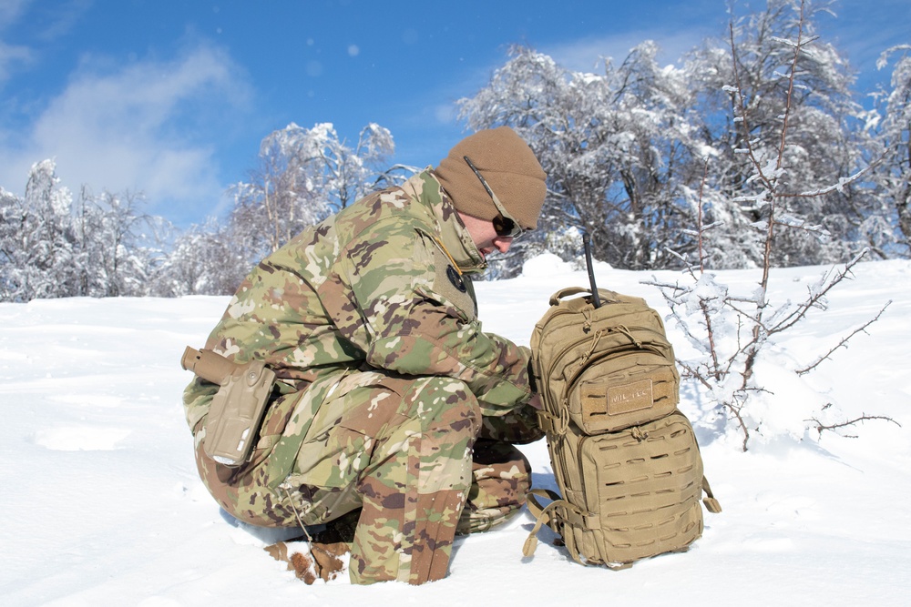 KFOR conducts HLS clearing in snow