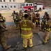 Osan FD practices fire training in real-world structure