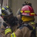 Osan FD Practices Fire Training in Real-World Structure