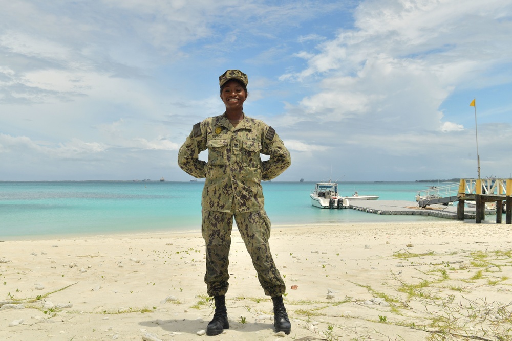 MA2 Sledge Reenlistment Jan. 22, 2021 - Diego Garcia