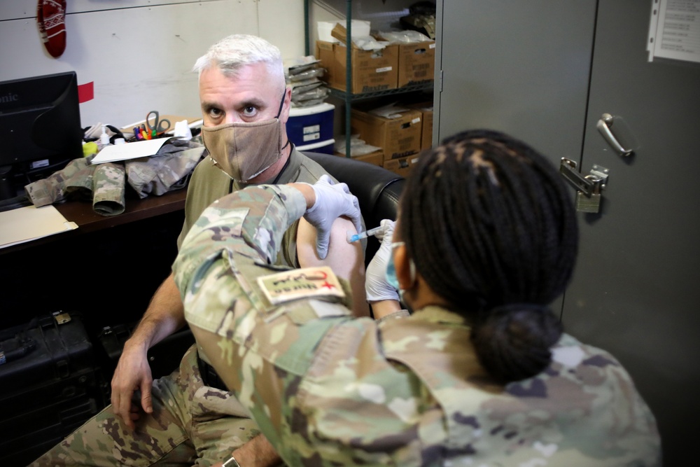AAAB Soldiers Receive COVID-19 Vaccine