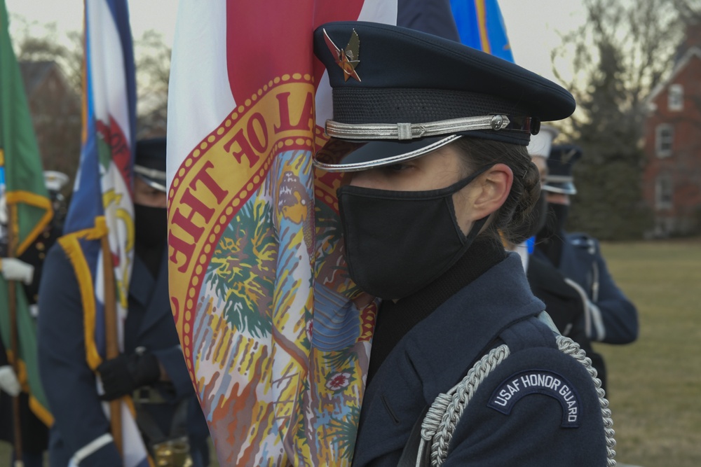 Joint Forces Honor Guard rehearses for 59th Presidential Inauguration
