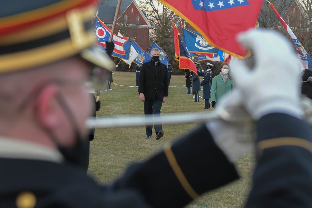 Joint Forces Honor Guard rehearses for 59th Presidential Inauguration