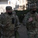 Commander of 682nd Engineer Battalion, MN National Guard, does a perimeter inspection with Commander of Team Crowd in Washington D.C.