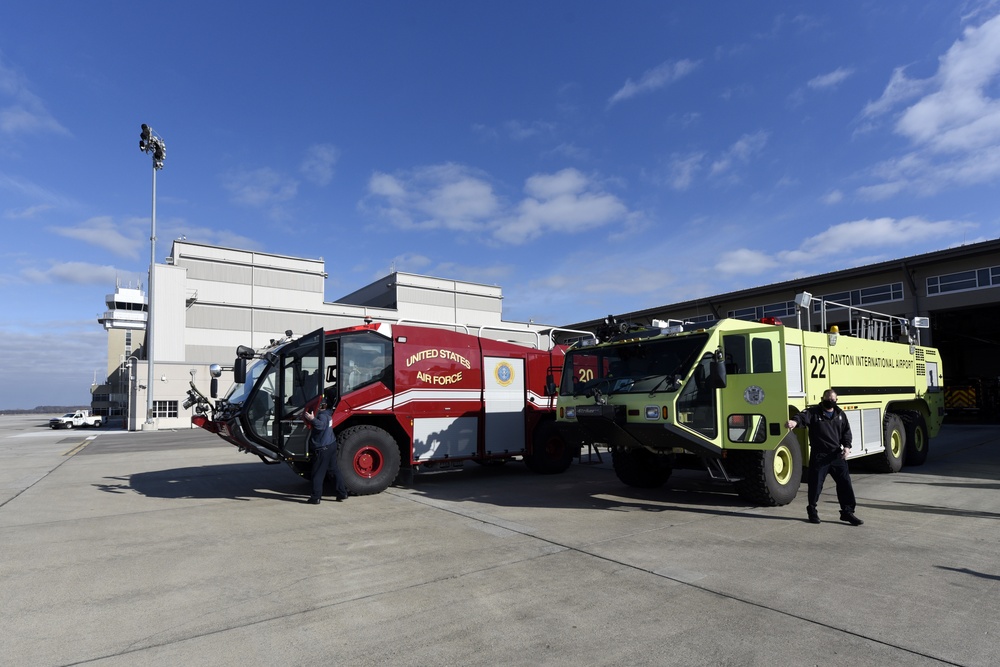 Dayton Airport firetruck keeps flight mission on track