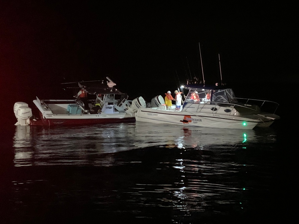 Coast Guard assisted 7 people after boat collision near Fort Pierce