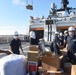 USCGC Stone cranes aboard equipment