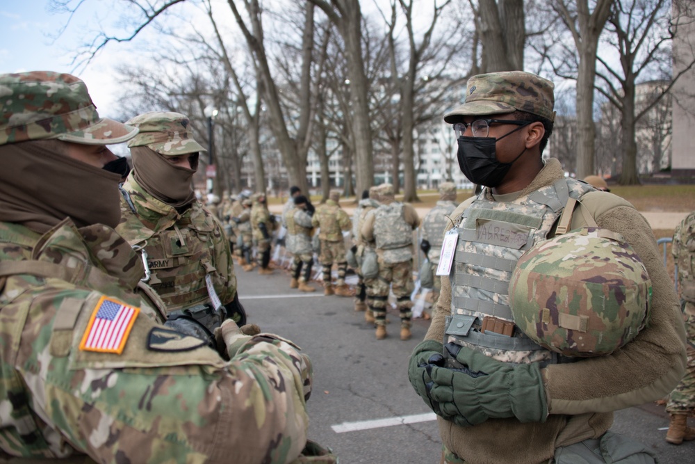 Virginia National Guard Soldiers support 59th Presidential Inauguration