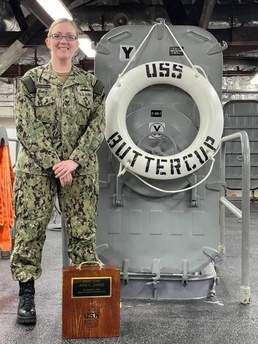 210113-N-ZZ999-0001 NEWPORT, R.I. (Jan. 13, 2021) CPO Select Ann Jones poses for a photo