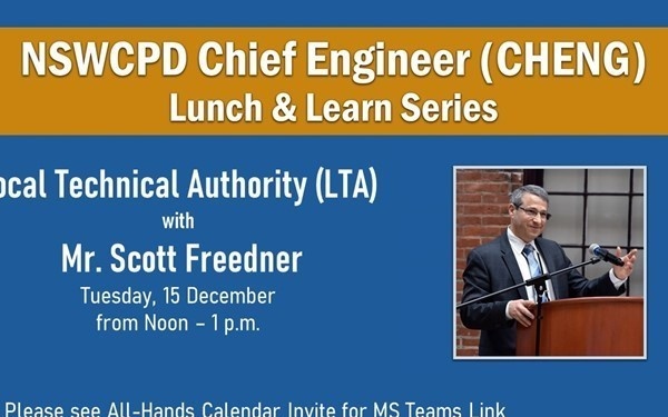 NSWCPD Chief Engineer Continues Virtual Lunch and Learn Series with Technical Authority Session