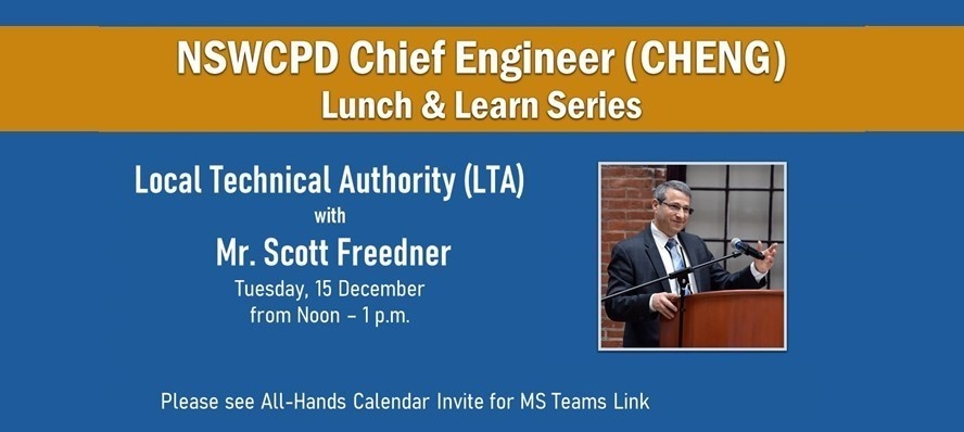 NSWCPD Chief Engineer Continues Virtual Lunch and Learn Series with Technical Authority Session