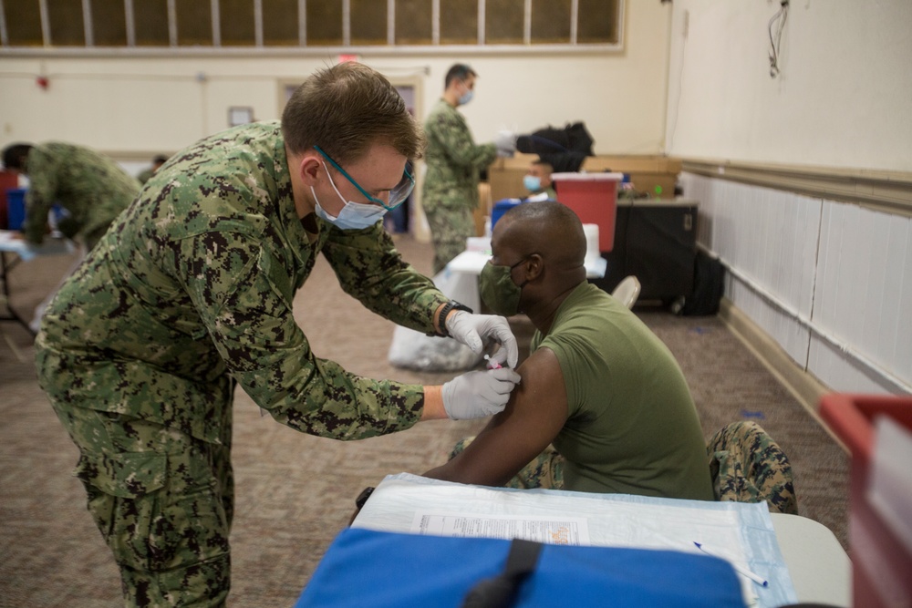 2nd MEB receives COVID-19 vaccine