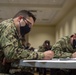 Sailor takes the advancement exam