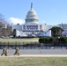 U.S. Soldiers and Airmen with the National Guard provide security around the U.S. Capitol prior to the inauguration ceremony in Washington, D.C., Jan. 20, 2021