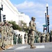 U.S. Soldiers and Airmen with the National Guard provide security around the U.S. Capitol prior to the inauguration ceremony in Washington, D.C., Jan. 20, 2021