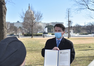 Pennsylvania Congressmen recognize Guard members while on duty to protect the Capitol