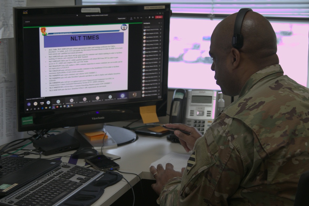 3rd Infantry Division Conducts Virtual Unit Movement Officer Class
