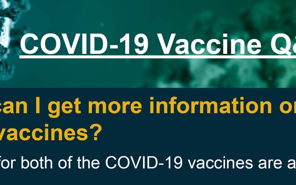 COVID-19 Vaccine Q&amp;A Graphic - FDA Fact Sheets
