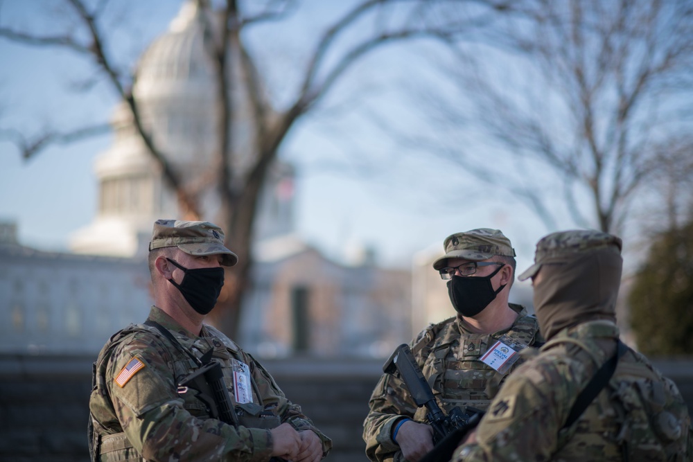 Oklahoma National Guard provides security during the 59th Presidential Inauguration