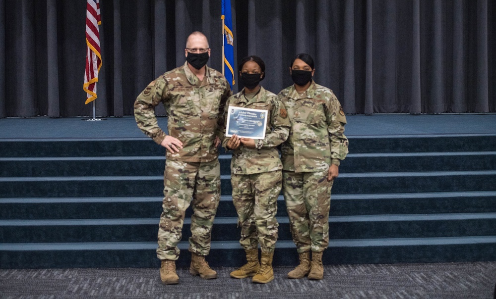 Command team hosts All-Call for Mighty Eighth/J-GSOC Airmen