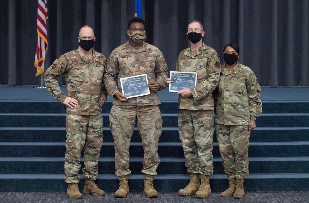 Command team hosts All-Call for Mighty Eighth/J-GSOC Airmen