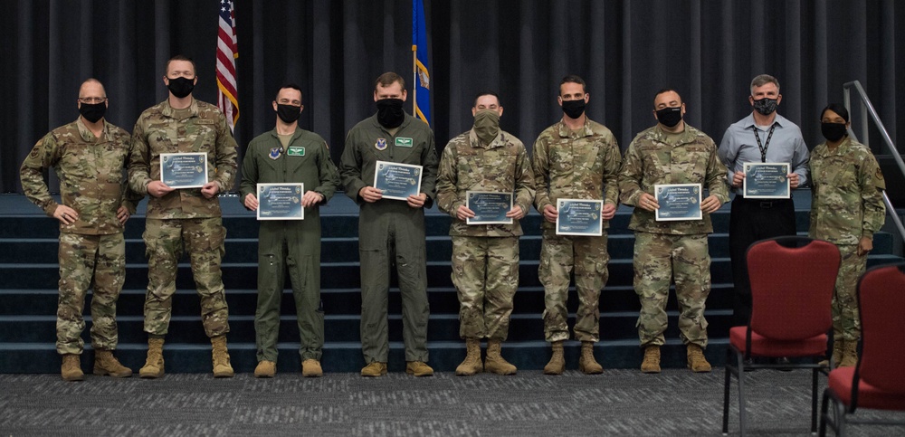 Command team hosts All-Call for Mighty Eighth/J-GSOC Airmen