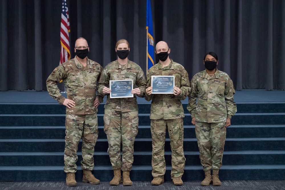 Command team hosts All-Call for Mighty Eighth/J-GSOC Airmen