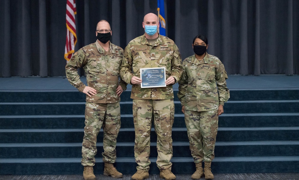 Command team hosts All-Call for Mighty Eighth/J-GSOC Airmen