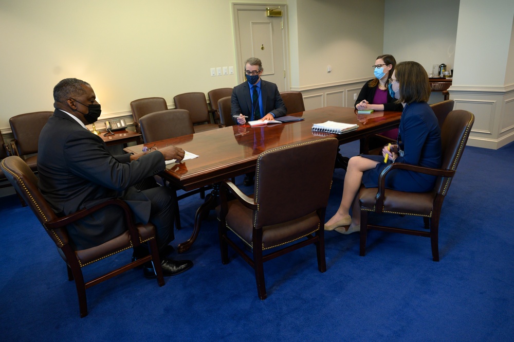 Secretary Austin Talks With NATO Secretary General