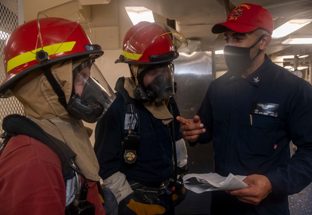 Sailors Conduct Firefighting Training