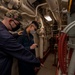 USS America (LHA 6) Sailors inspect lube oil fuel pump.