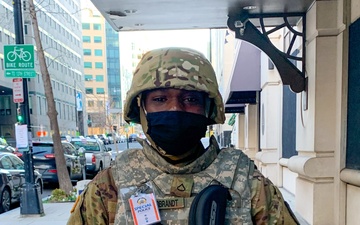 Virgin Islands National Guard Soldier renders medical care in Washington, D.C.