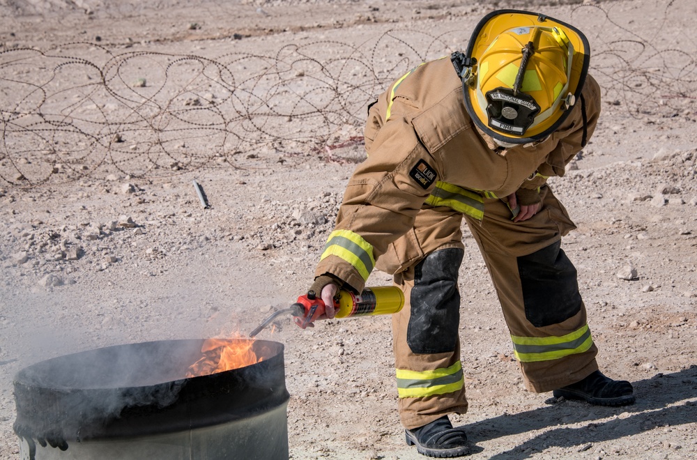 379th Fire and Emergency Services offers fire extinguisher training