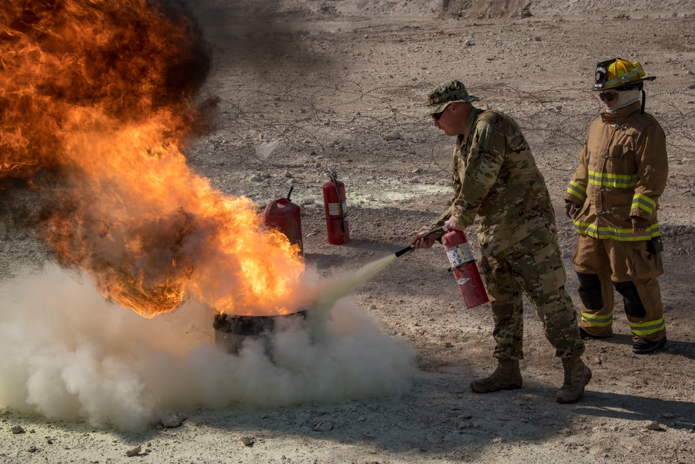 379th Fire and Emergency Services offers fire extinguisher training