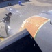 CV-22 gets cleaned for inspection