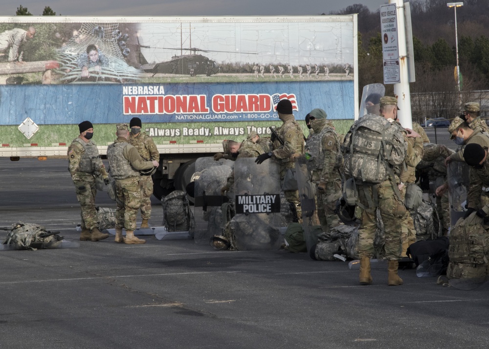 Nebraska National Guard Prepare for the 59th Presidential Inauguration