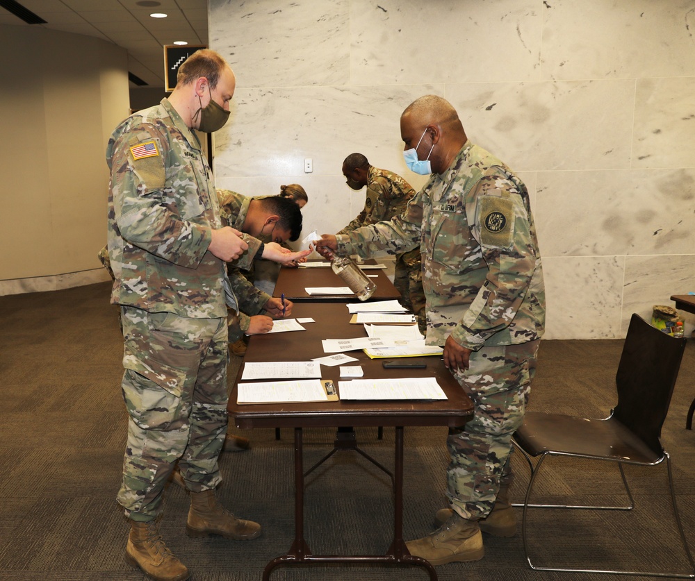 MDNG Medical Detachment Administers COVID-19 Vaccine Inside Senate Building