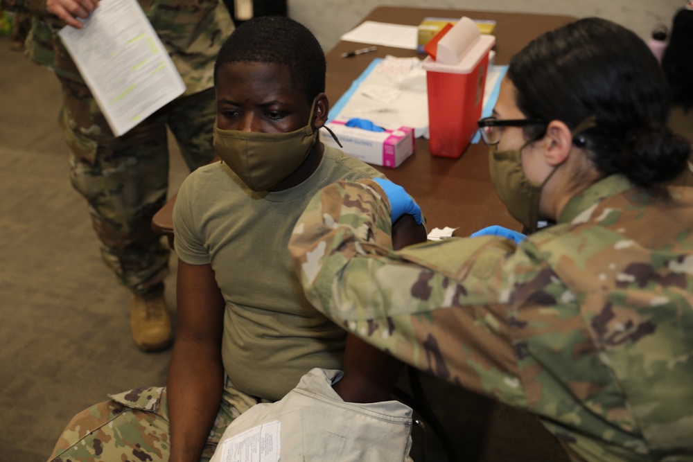 MDNG Medical Detachment Administers COVID-19 Vaccine Inside Senate Building