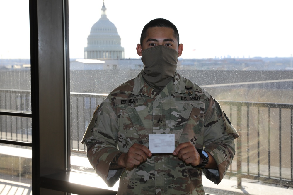 MDNG Medical Detachment Administers COVID-19 Vaccine Inside Senate Building