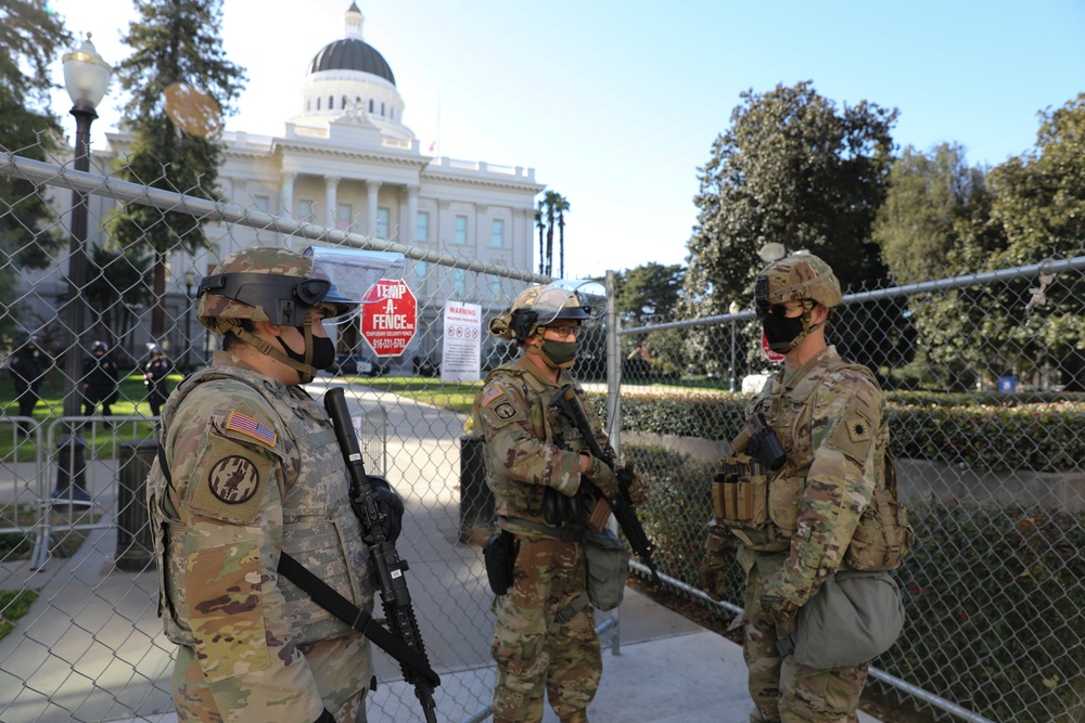 Cal Guard Col. Wooldridge boosts morale of troops activated to Capitol