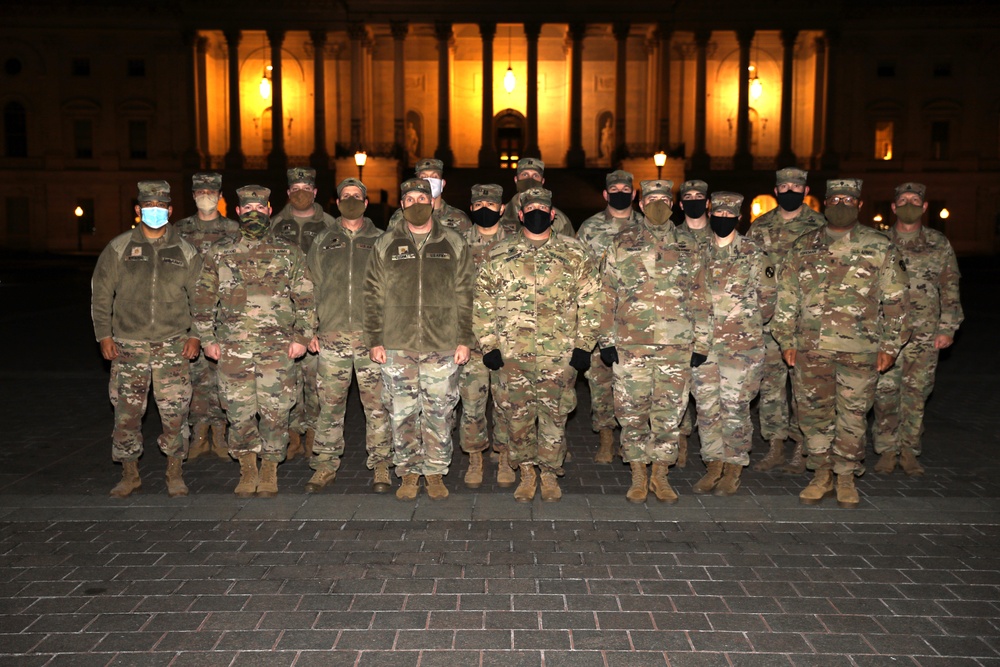 58TH Troop Command Brigade Staff Group Photo at U.S. Capitol Building