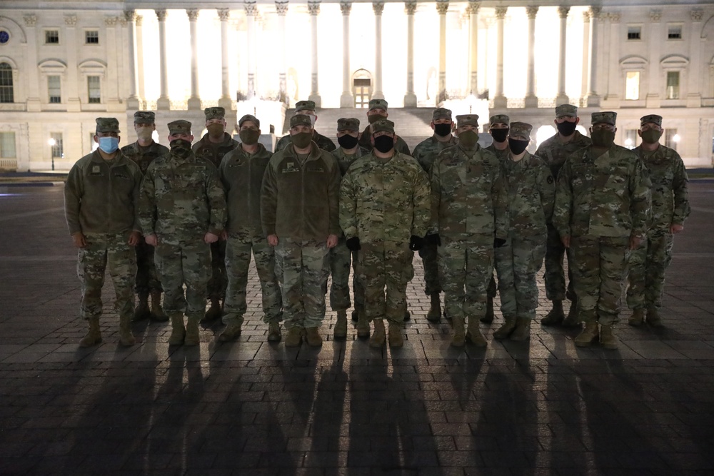 58TH Troop Command Brigade Staff Group Photo at U.S. Capitol Building