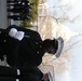 Members of the United States Joint Forces Color Guard stand in formation before the start of the 59th Presidential Inauguration parade.