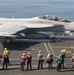 An F/A-18F Super Hornet Launches from the Flight Deck of Nimitz